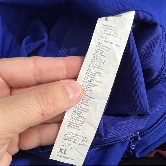 Fabletics Women's Blue Jacket - Picture 8 of 11
